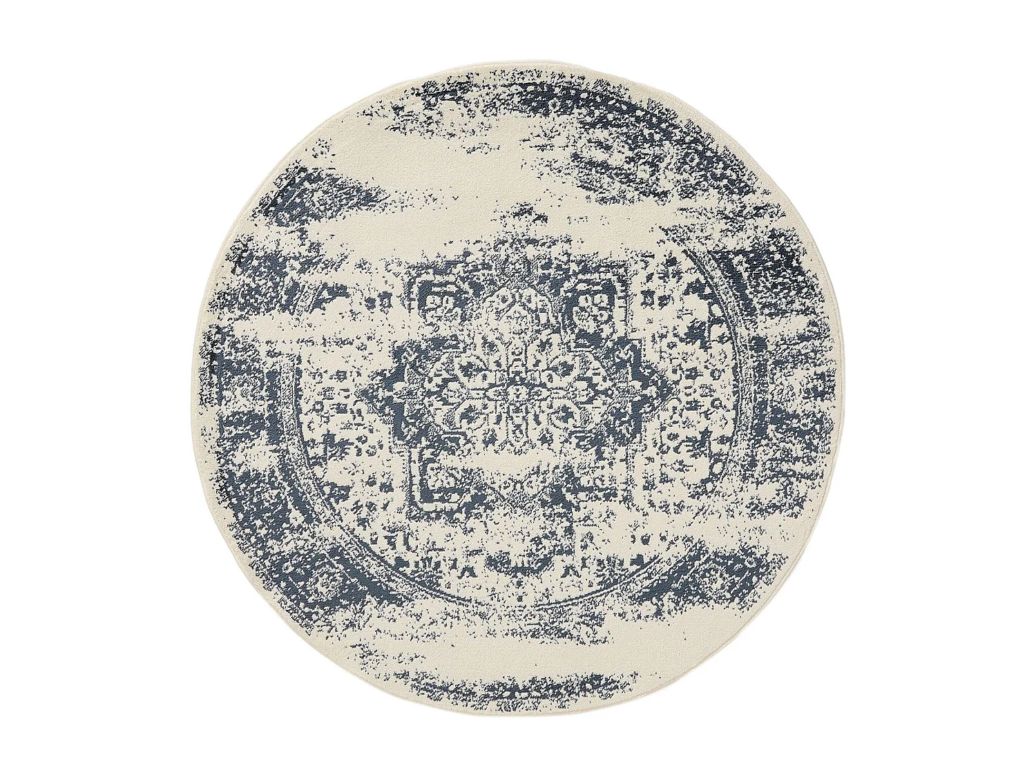 Tapis Suki Crème/Bleu ø 120 cm rond