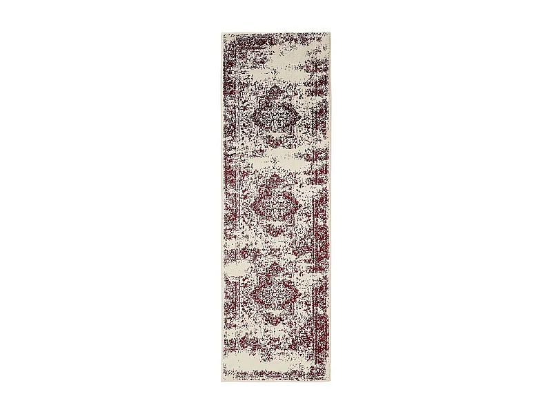 Tapis Suki Crème/Rouge 80x240 cm