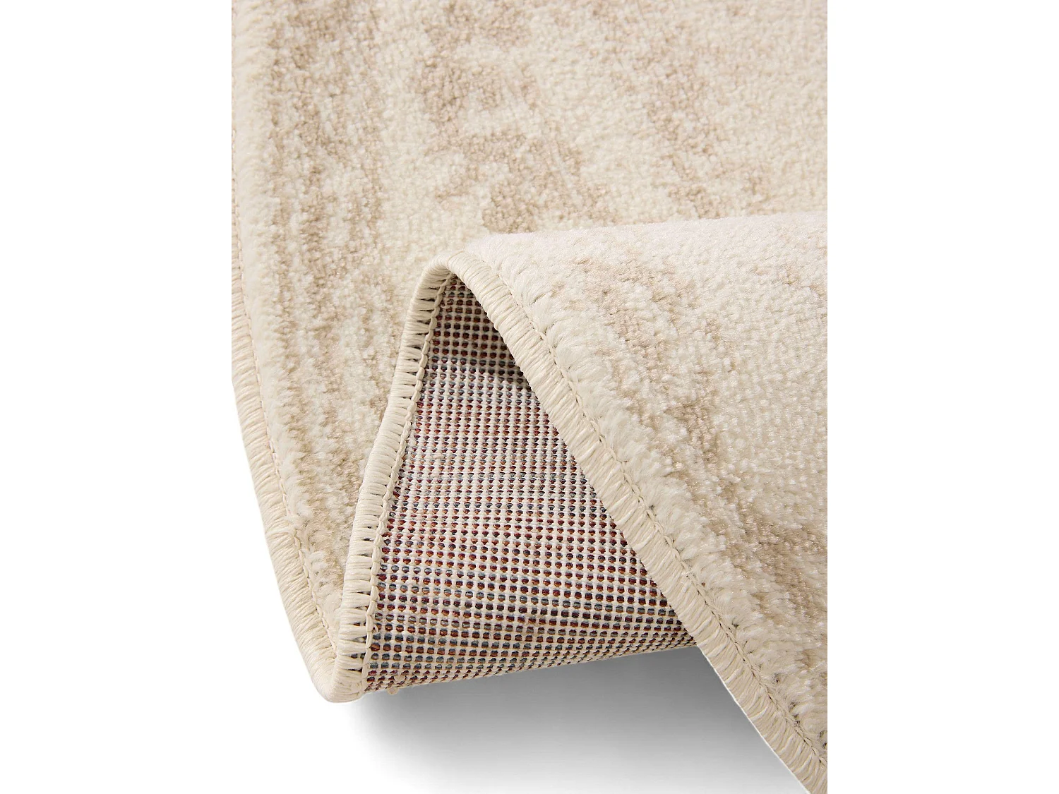 Tapis Suki Crème/Beige ø 160 cm rond