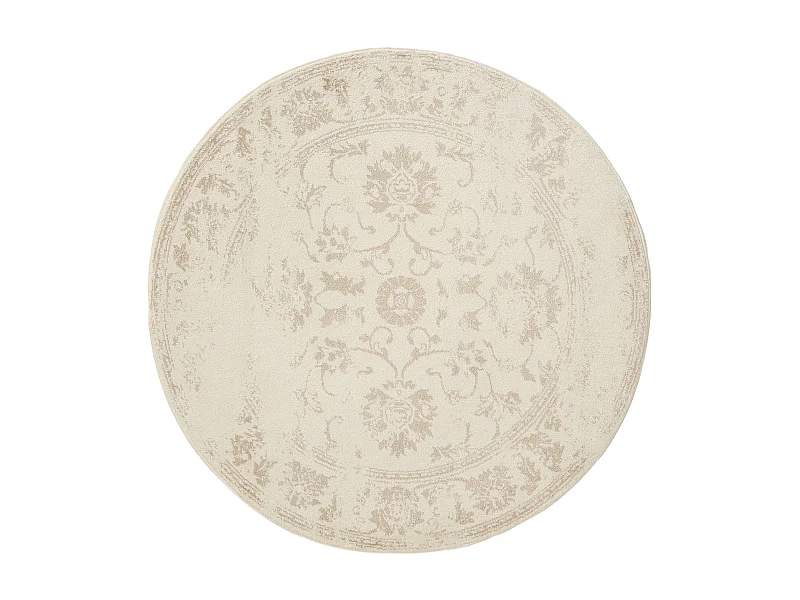 Tapis Suki Crème/Beige ø 160 cm rond