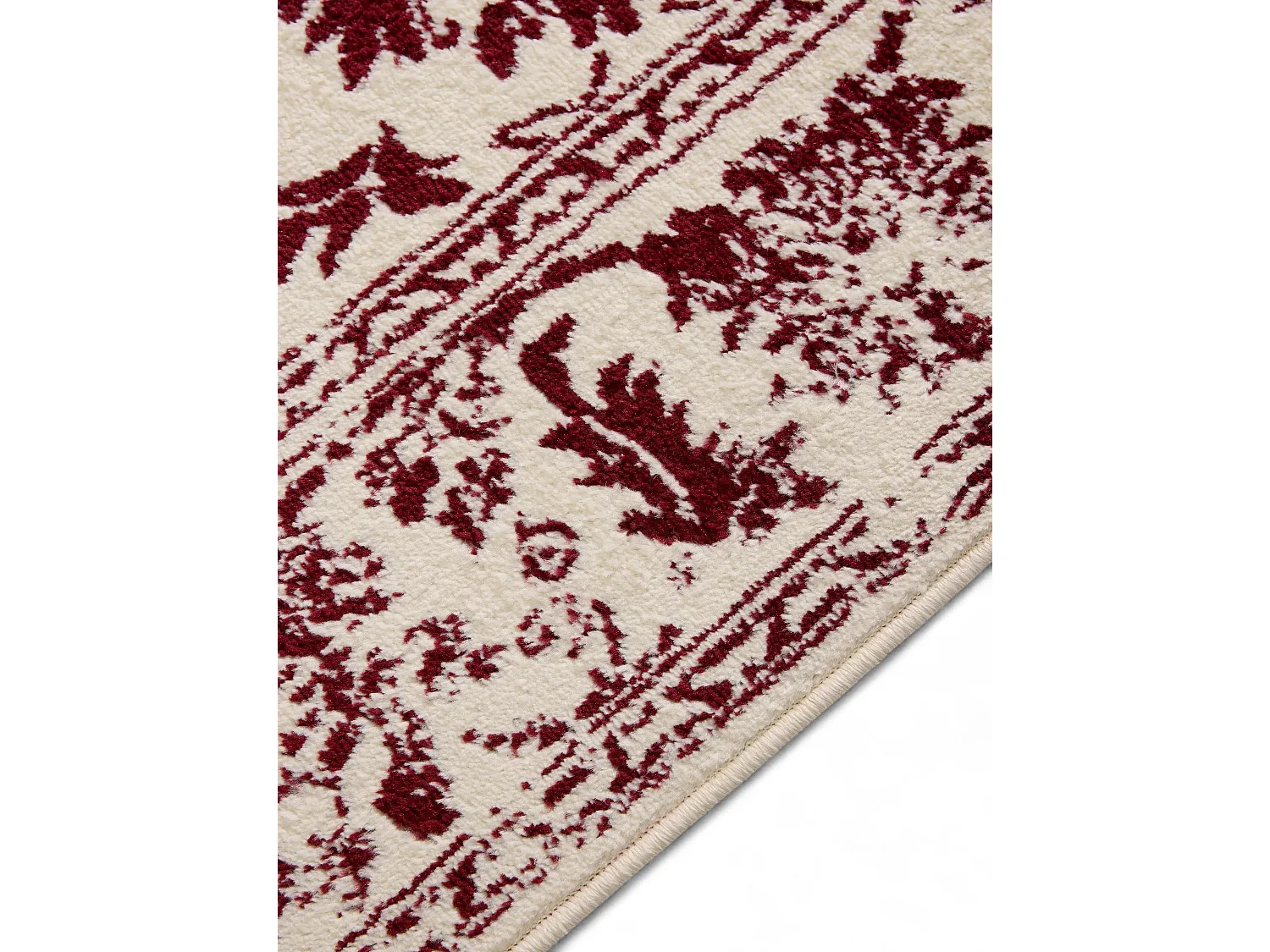 Tapis Suki Crème/Rouge 80x240 cm