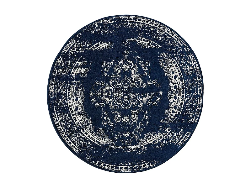 Tapis Sia Bleu ø 160 cm rond