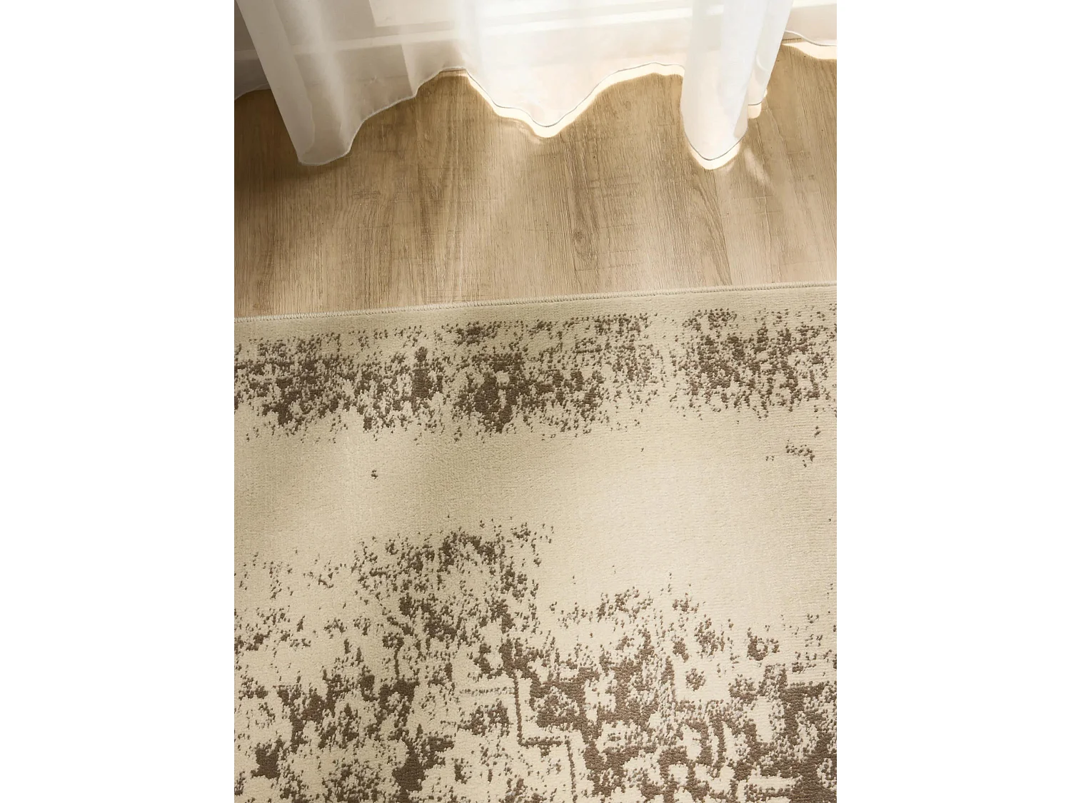 Tapis Suki Crème/Marron 240x340 cm