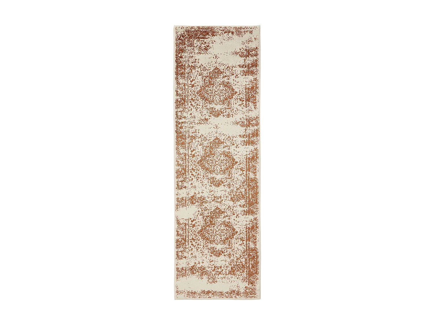 Tapis Suki Crème/Orange 80x240 cm