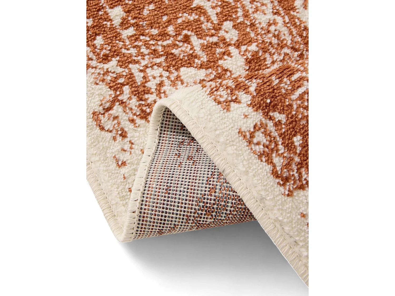 Tapis Suki Crème/Orange 80x240 cm
