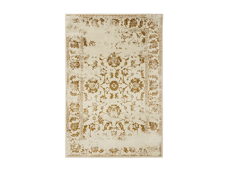 Tapis Suki Crème/Jaune 140x200 cm