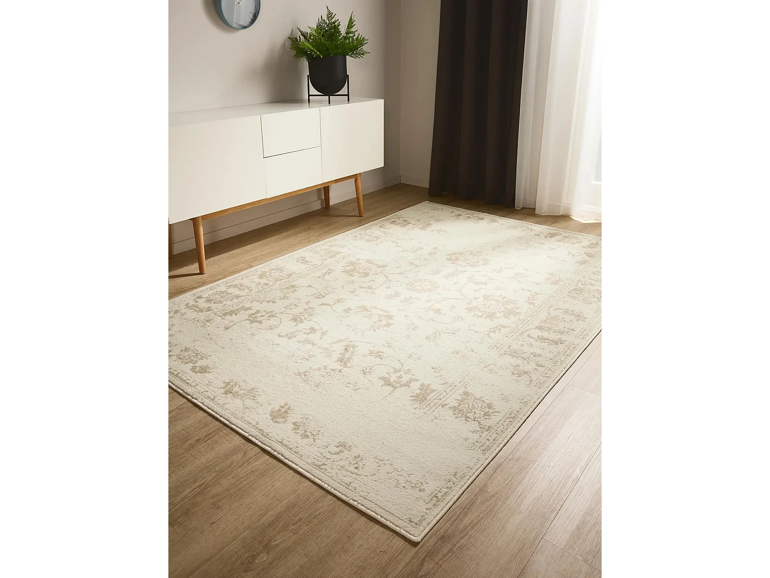 Tapis Suki Crème/Beige 80x150 cm