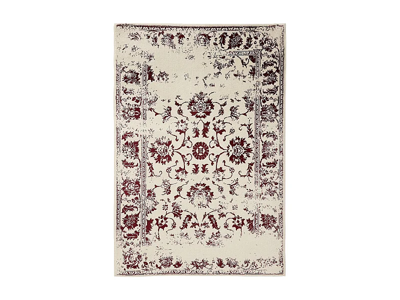 Tapis Suki Crème/Rouge 120x170 cm