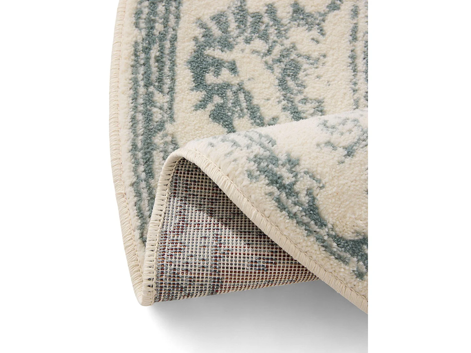 Tapis Suki Crème/Menthe ø 160 cm rond