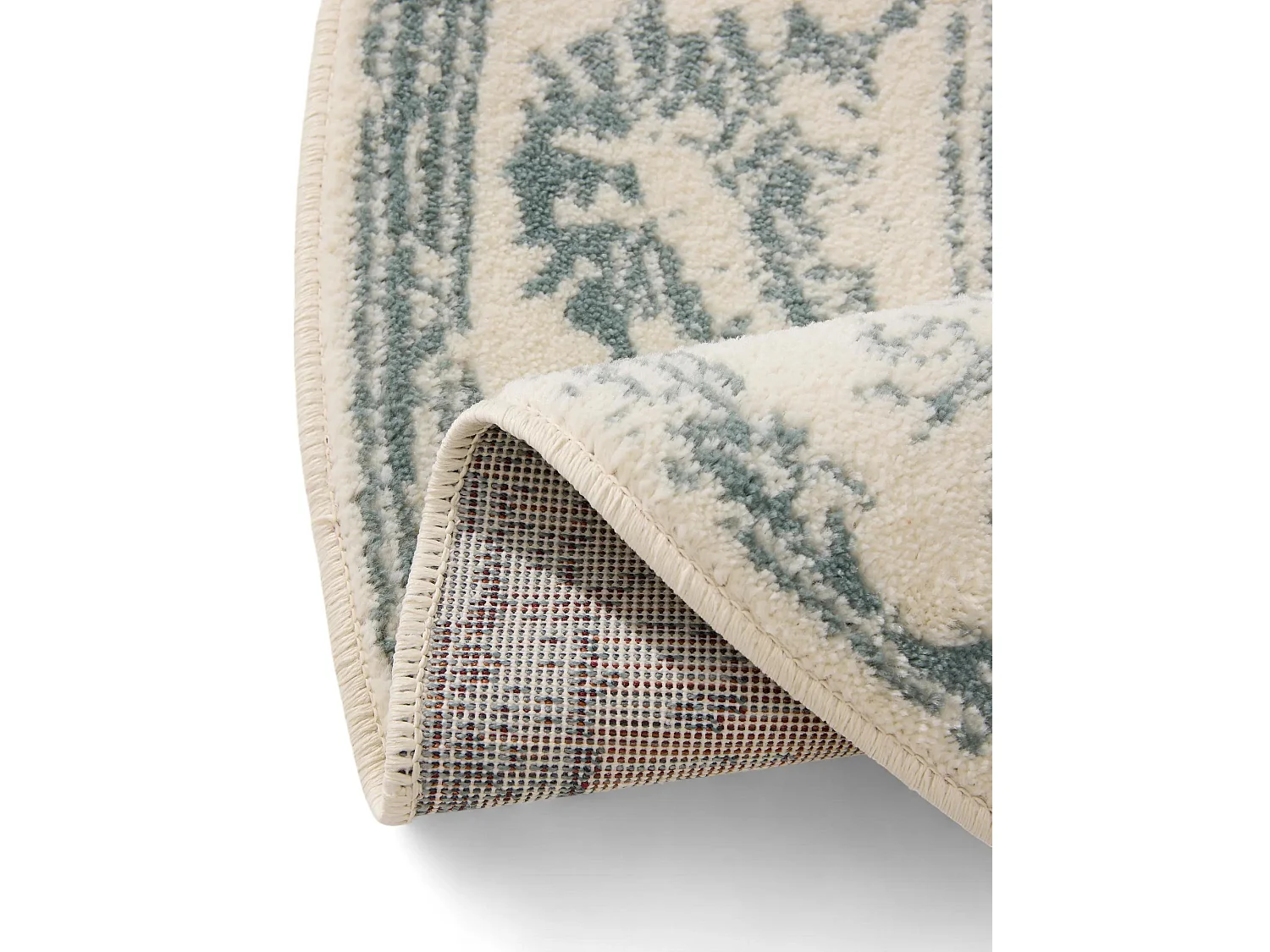 Tapis Suki Crème/Menthe ø 160 cm rond