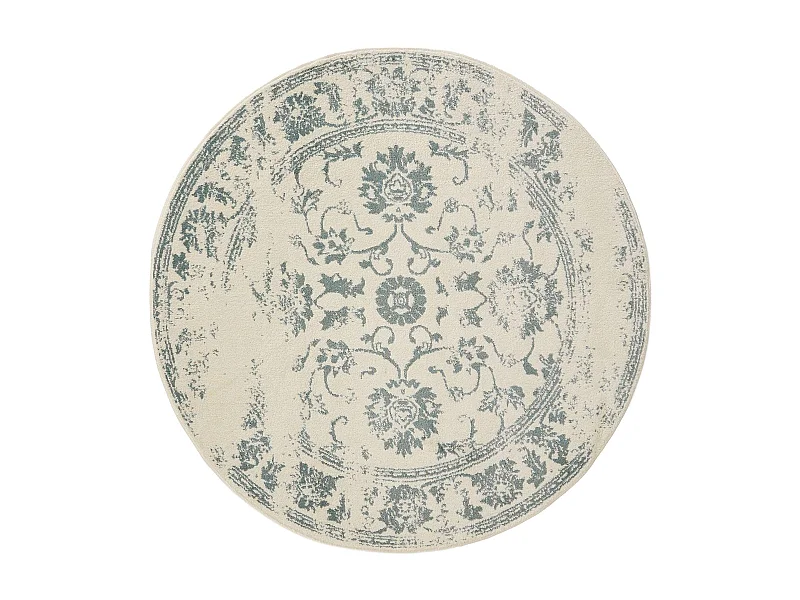 Tapis Suki Crème/Menthe ø 160 cm rond