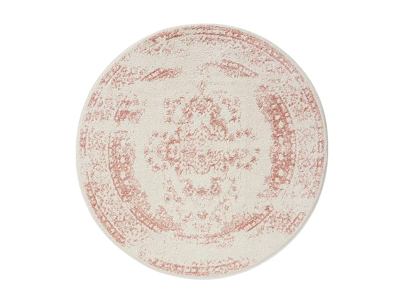 Tapis Sia Crème/Rose ø 120 cm rond