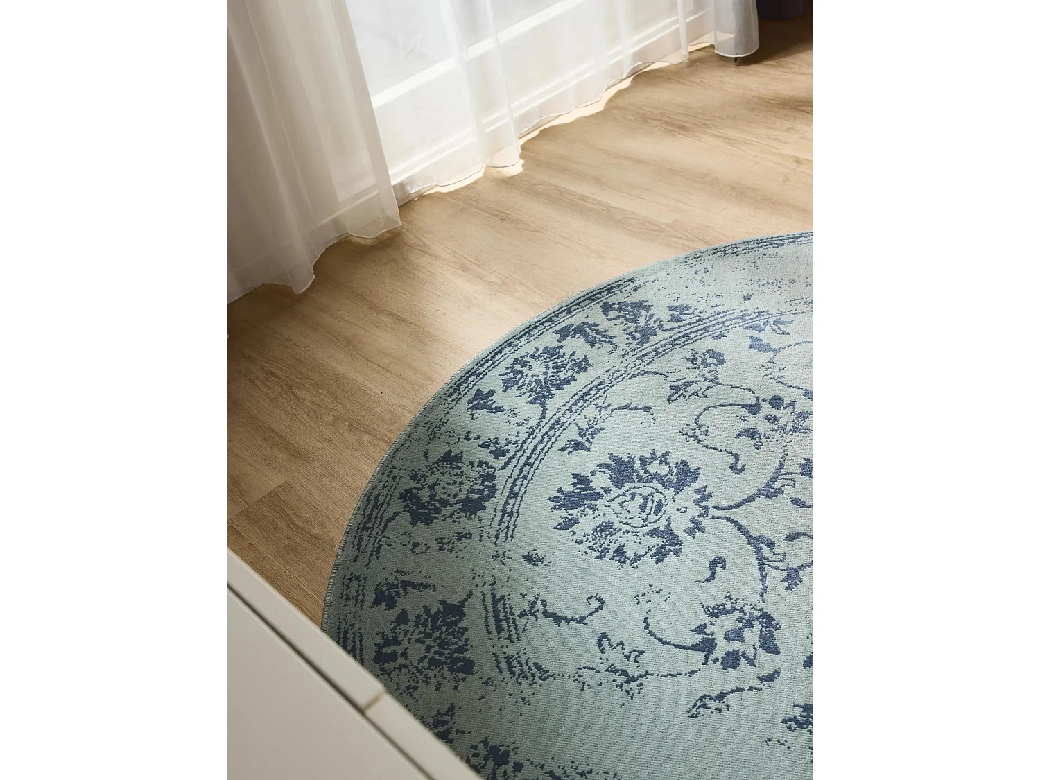 Tapis Suki Turquoise ø 160 cm rond