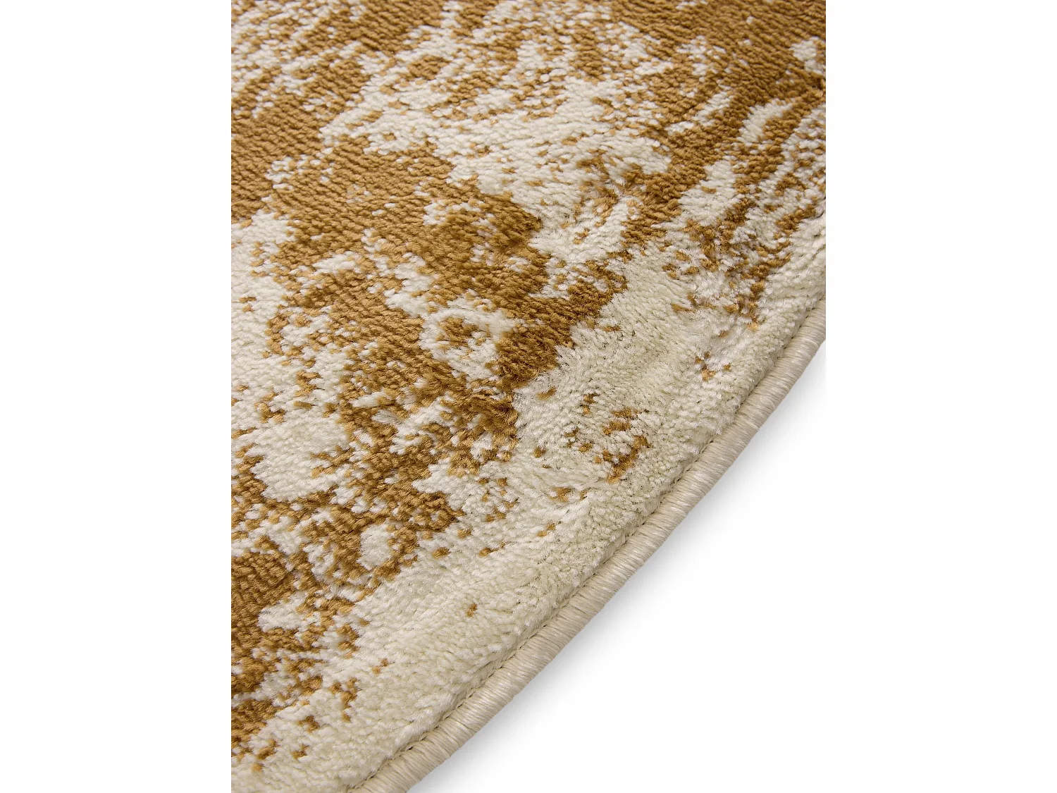Tapis Suki Crème/Jaune ø 160 cm rond