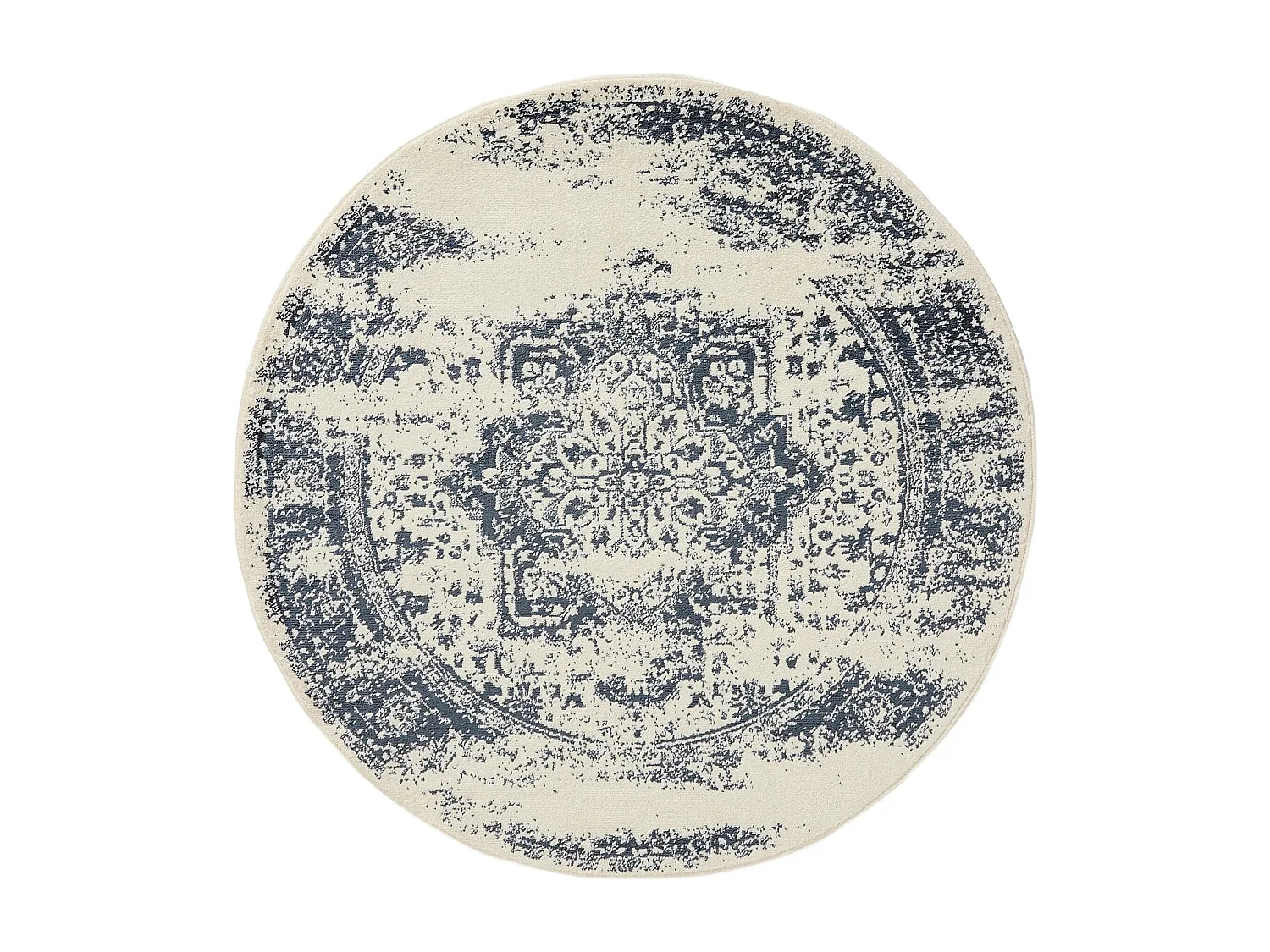 Tapis Suki Crème/Bleu ø 160 cm rond
