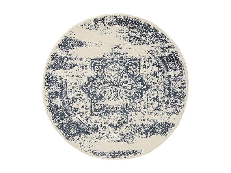 Tapis Suki Crème/Bleu ø 160 cm rond