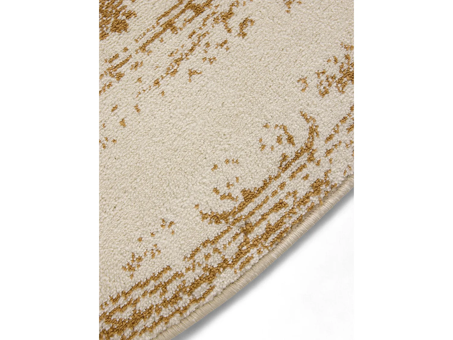 Tapis Suki Crème/Jaune ø 160 cm rond