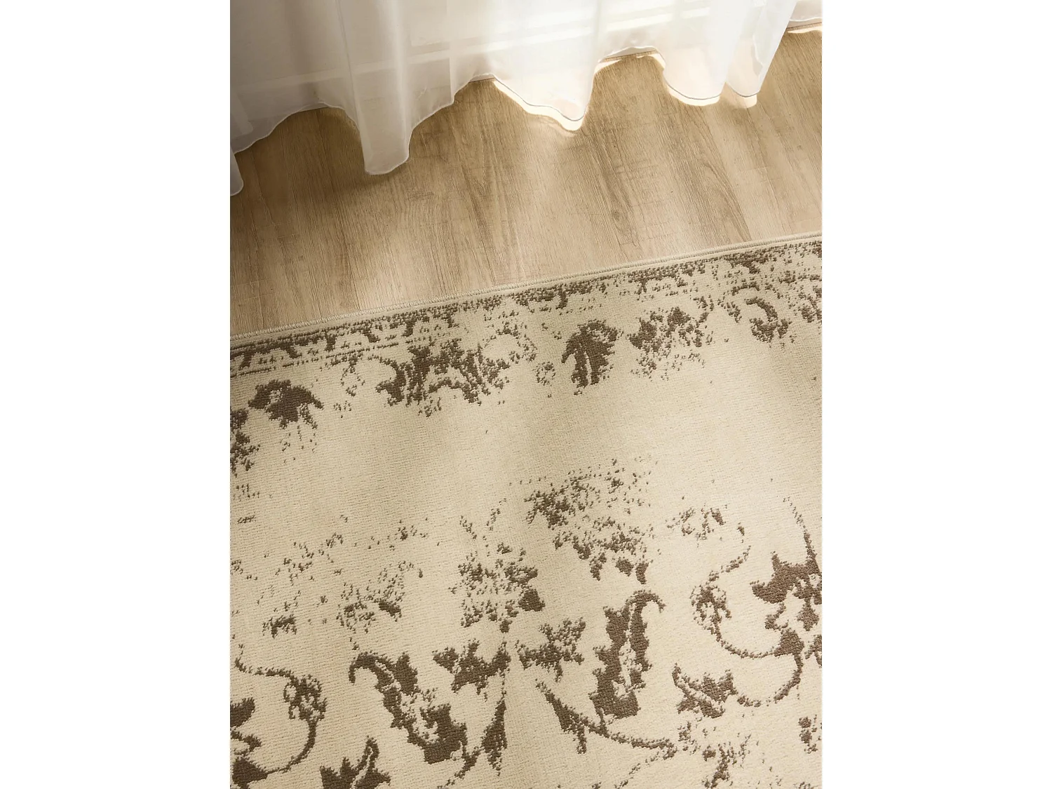Tapis Suki Crème/Marron 240x340 cm