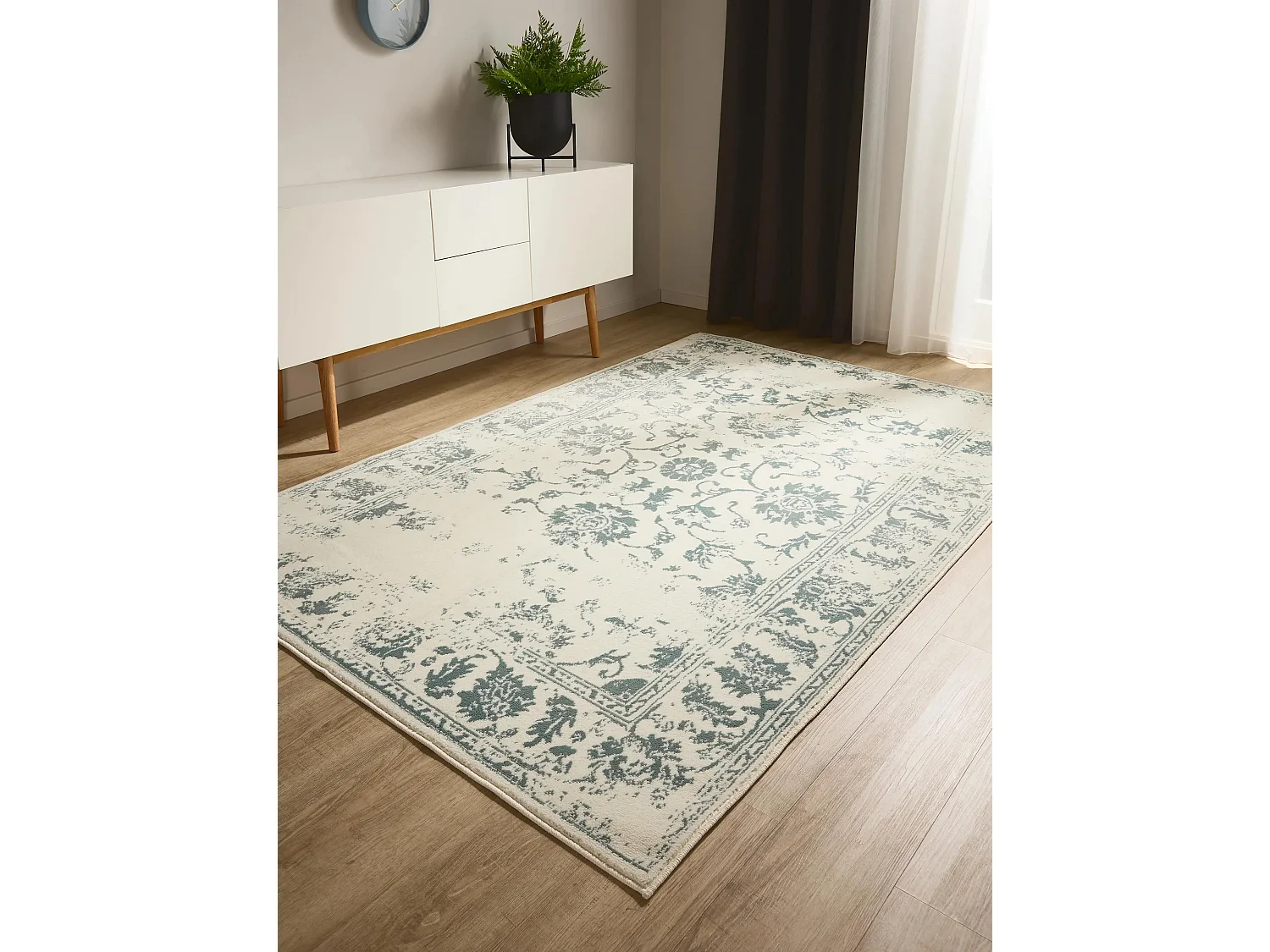 Tapis Suki Crème/Menthe 160x230 cm