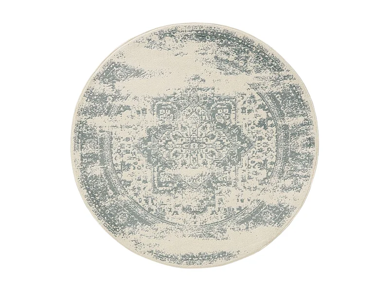 Tapis Suki Crème/Menthe ø 160 cm rond