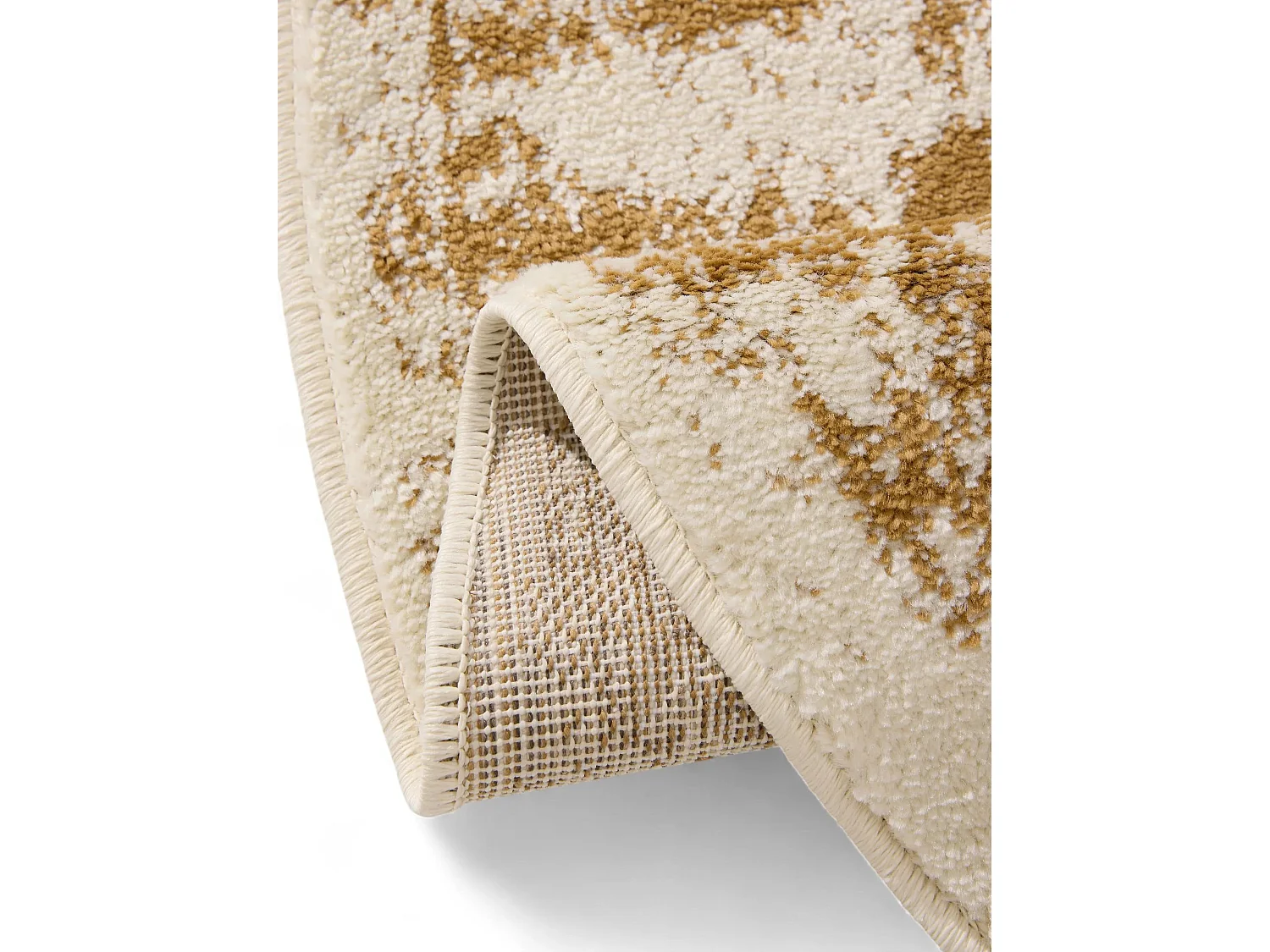 Tapis Suki Crème/Jaune ø 120 cm rond