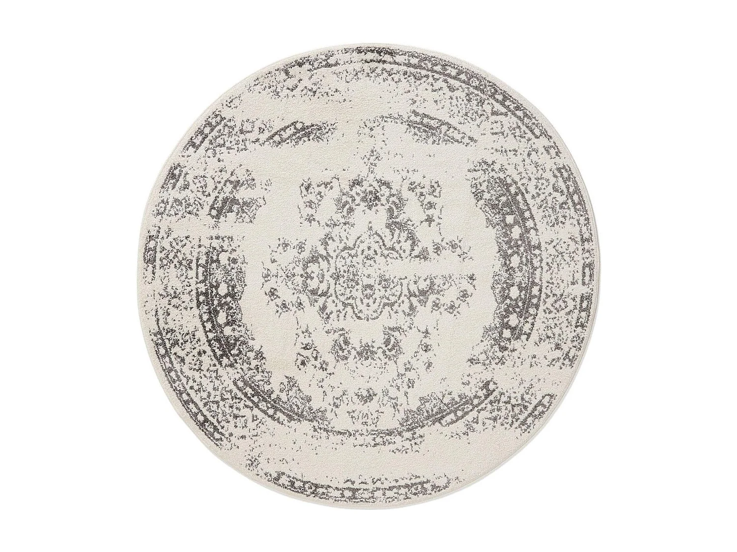 Tapis Sia Crème/Gris ø 160 cm rond