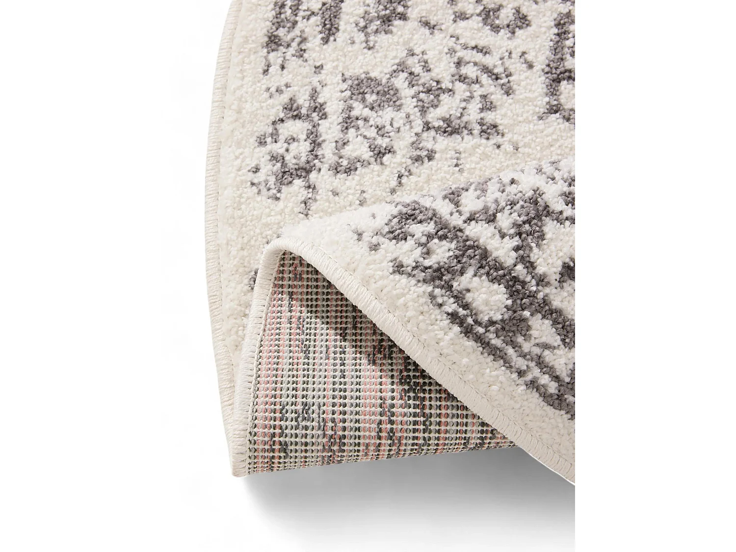 Tapis Sia Crème/Gris ø 160 cm rond