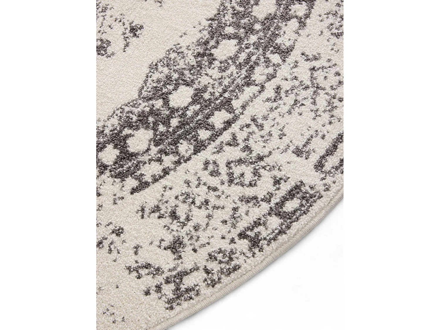 Tapis Sia Crème/Gris ø 160 cm rond