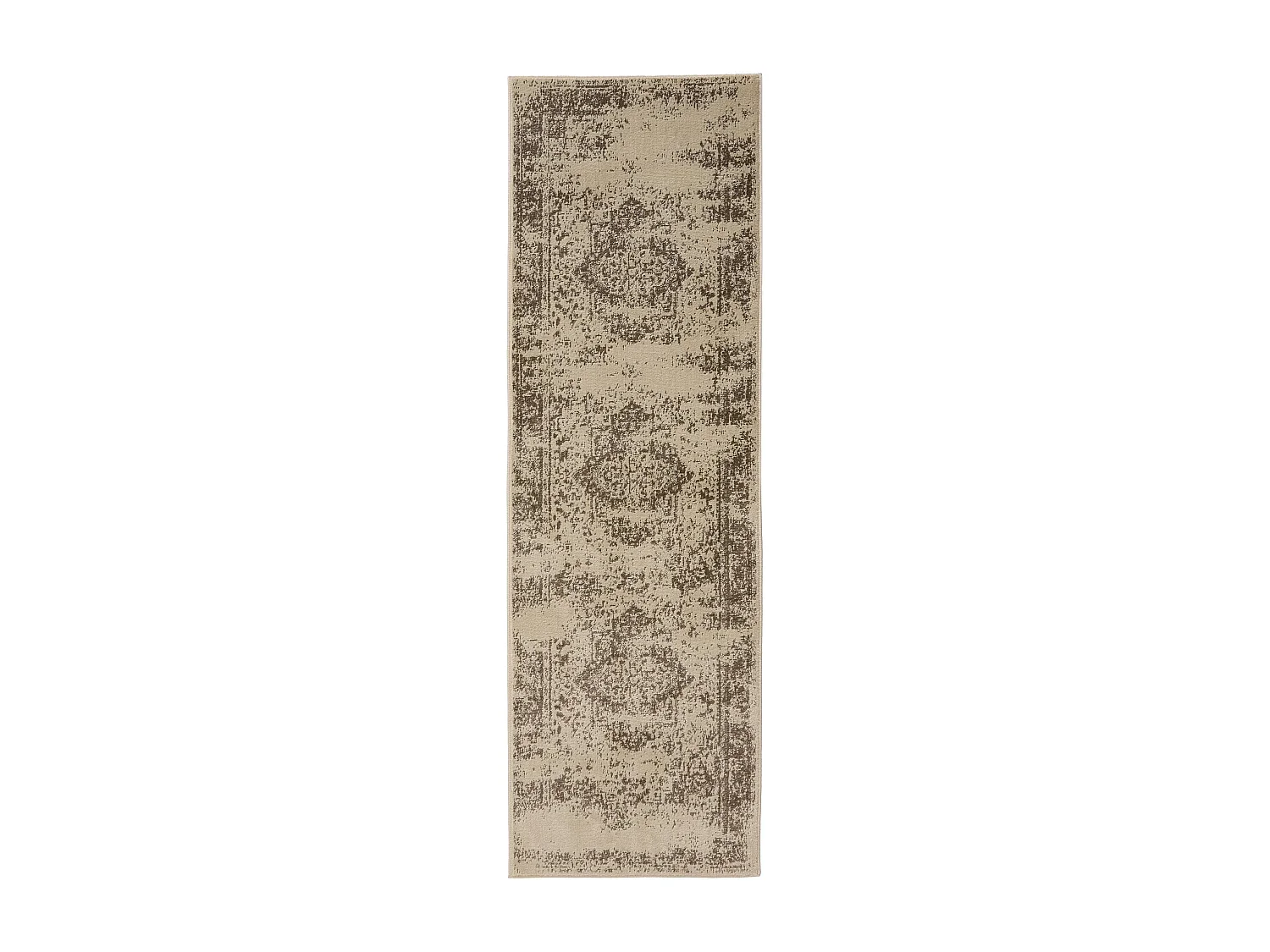 Tapis Suki Crème/Marron 80x240 cm