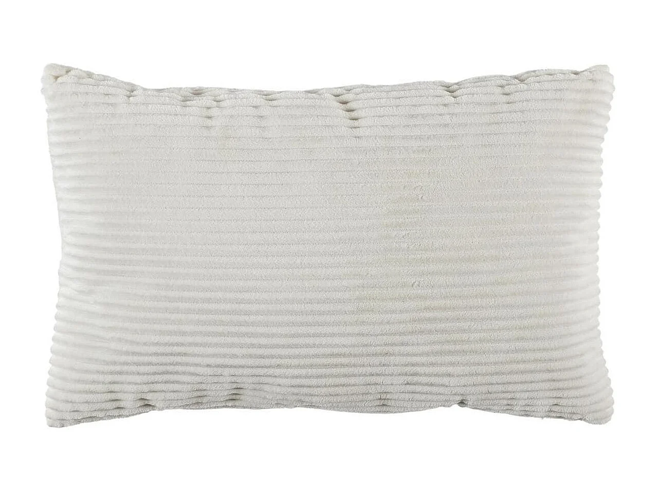 Coussin Rectangulaire Flanelle Côtelée 30x50cm, Doux et Lavable en Machine - WILUS