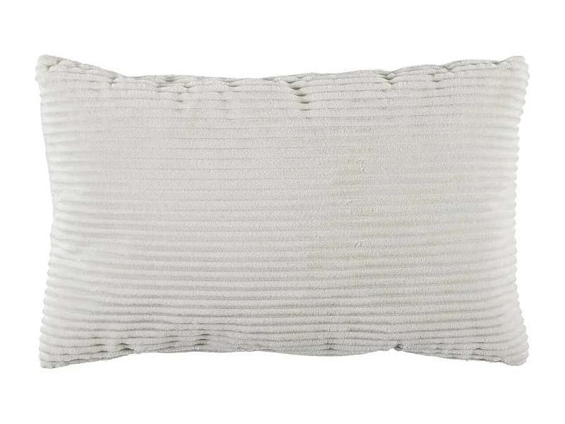 Coussin Rectangulaire Flanelle Côtelée 30x50cm, Doux et Lavable en Machine - WILUS