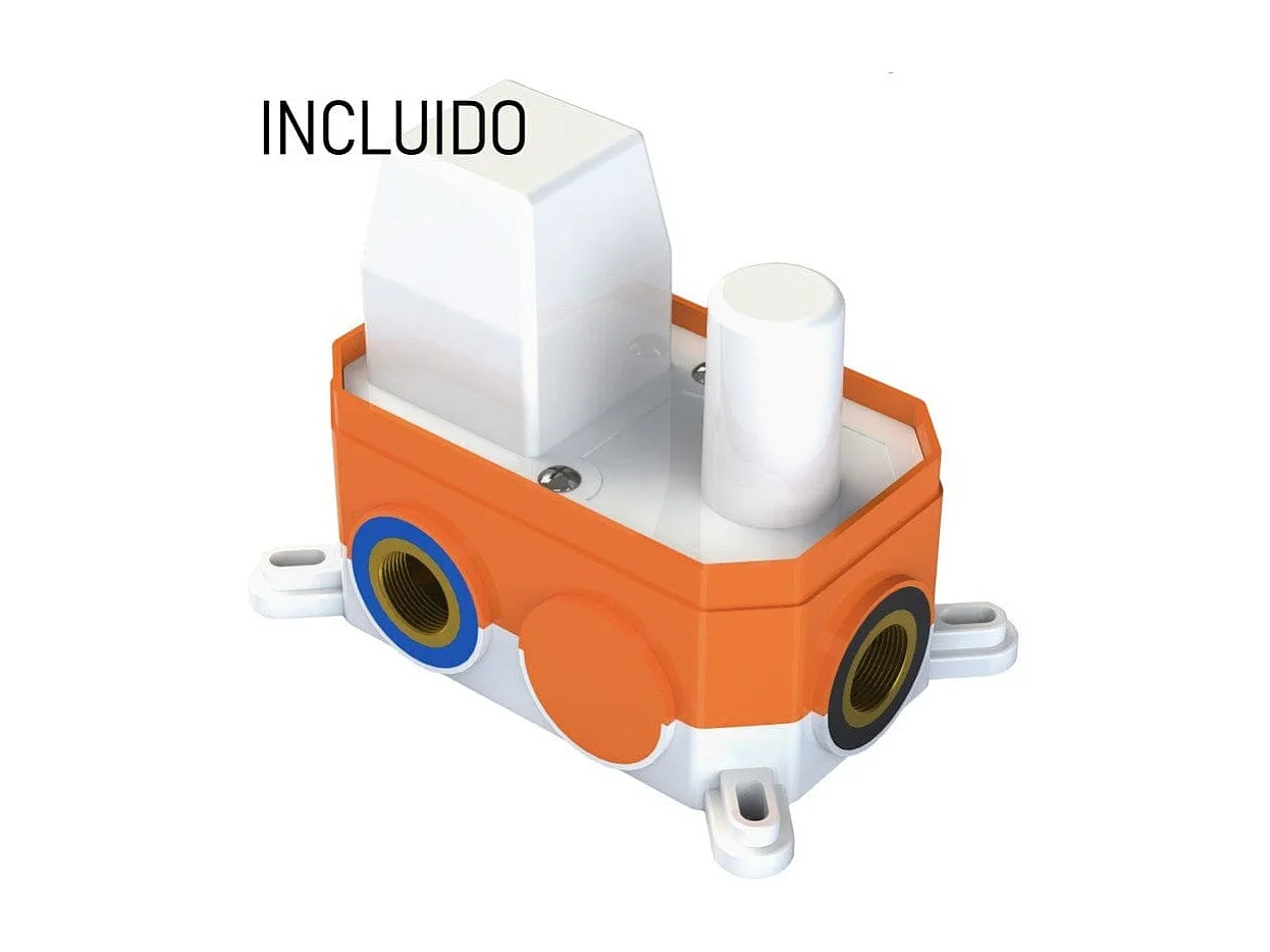 Ensemble de douche encastré au plafond TELMO or brossé Ø 20cm