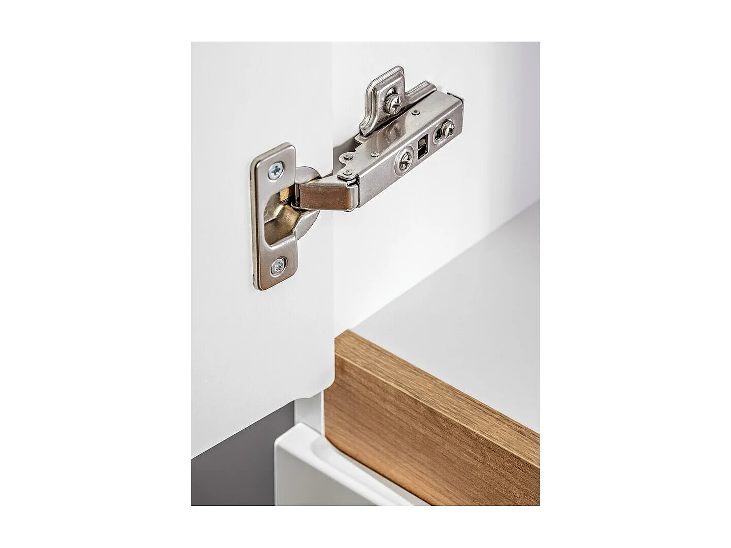 Colonne salle de bain ASKA 176 cm blanc brillant – Meuble suspendu avec rangements