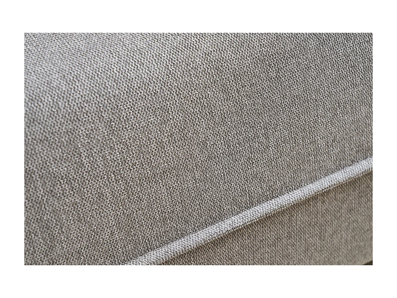 Canapé 3 places en tissu effet velours texturé gris PIO