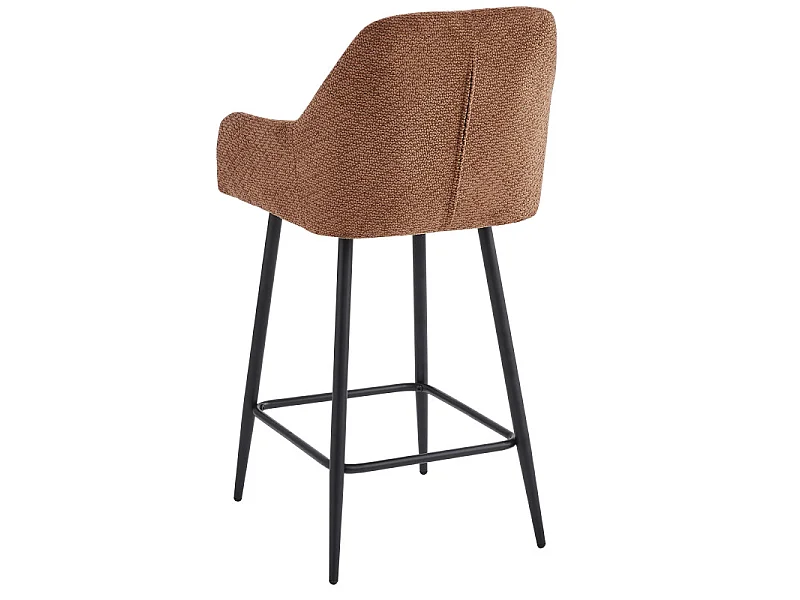 LEA-Silla de bar de tela Ikon Terracotta (x2)