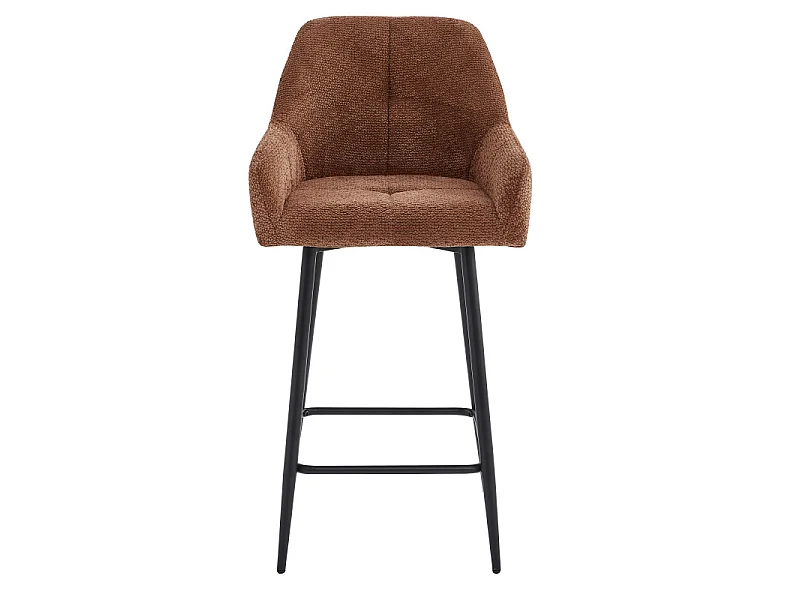 LEA-Silla de bar de tela Ikon Terracotta (x2)