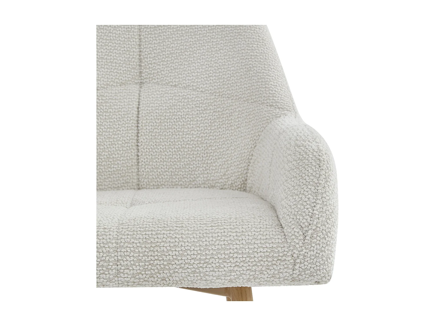 LEA-Sedia da bar in tessuto Ikon Beige e metallo legno(x2)