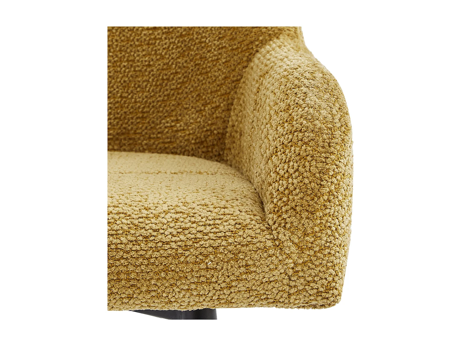 LEA-Fauteuil de bar en tissu Ikon Ocre (x2)