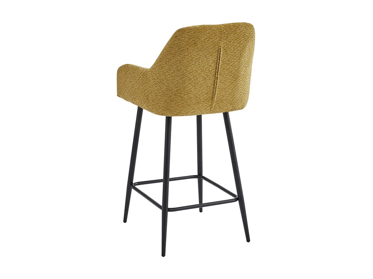 LEA-Silla de bar de tela Ikon Amarillo (x2)