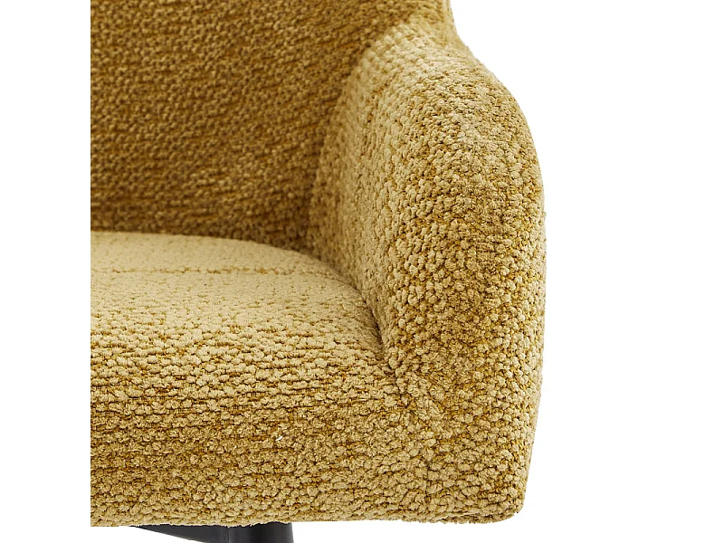 LEA-Silla de bar de tela Ikon Amarillo (x2)