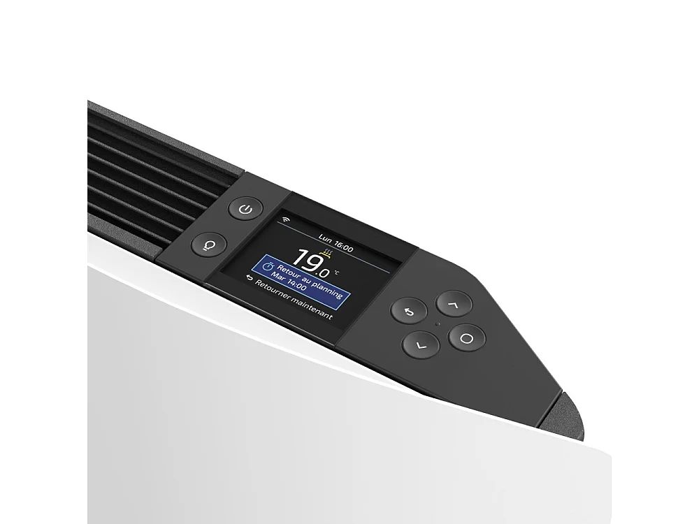 Radiateur digital DIVALI NEO 1000W plinthe blanc carat – ATLANTIC 507674