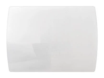 Radiateur électrique fixe a inertie seche céramique 1000W  Rubis - Façade verre - Blanc - NF