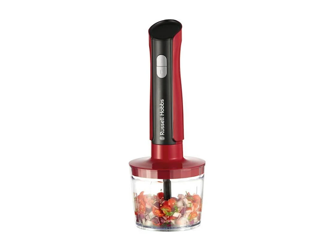 Mixeur plongeant - RUSSEL HOBBS - Desire Red - 500 W - 2 vitesses + Pulse - Rouge