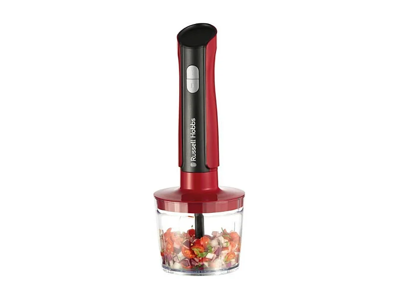 Mixeur plongeant - RUSSEL HOBBS - Desire Red - 500 W - 2 vitesses + Pulse - Rouge