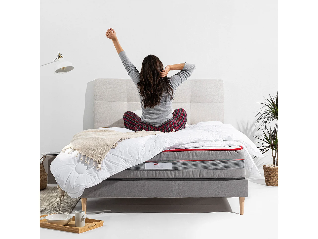 Matelas Zen Ressorts Bonnel 160 x 200 cm - 27 cm, soutien équilibré.