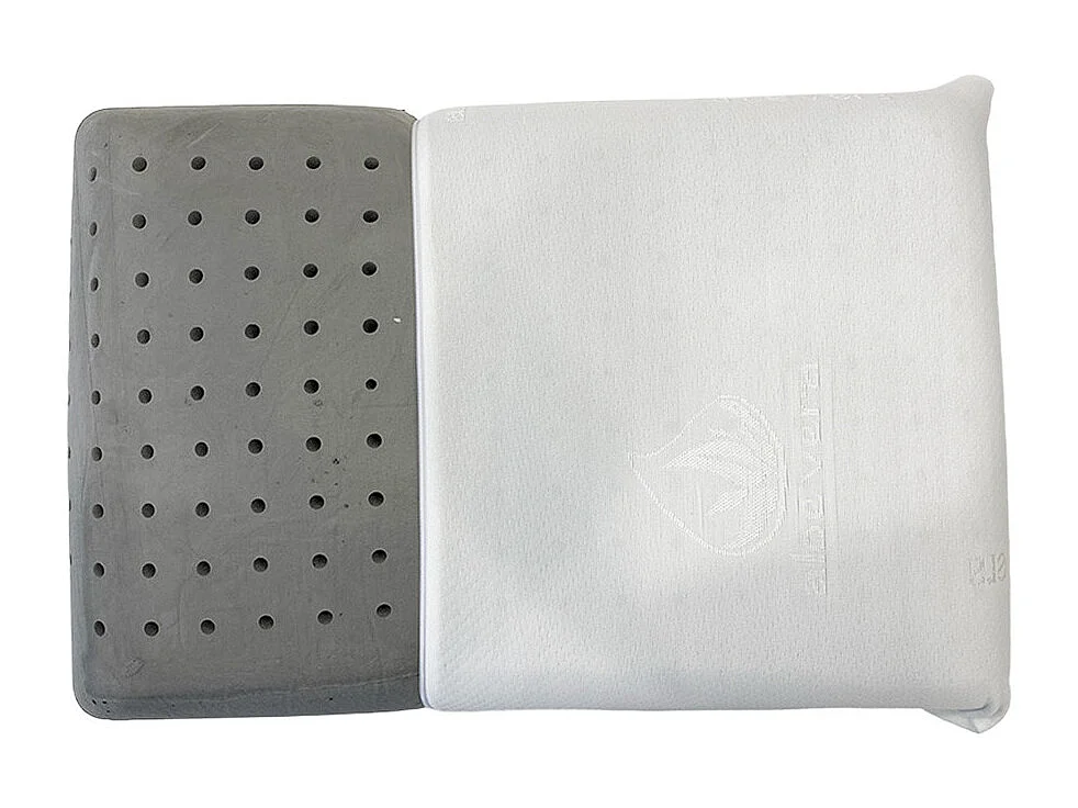 Indream Almofada viscoelástica de carbono perfurada 60 x 40 x 12 cm, firme.