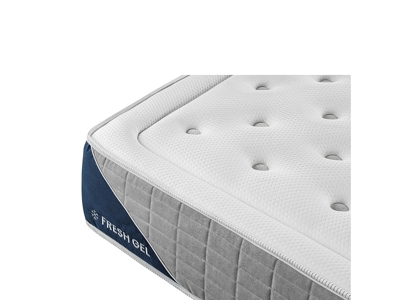 Matelas Fresh Gel Premium - Mousse 33 RS, viscoélastique Gel Fresh et tissu Aloe Vera, conçu pour personnes XL.