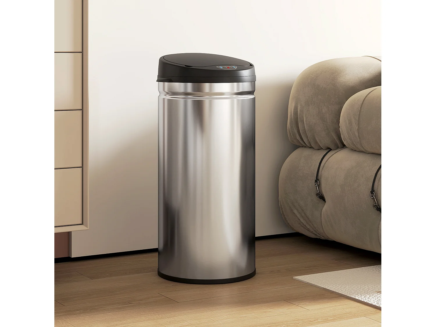 Cestino spazzatura 42l con sensore di movimento e apertura automatica
