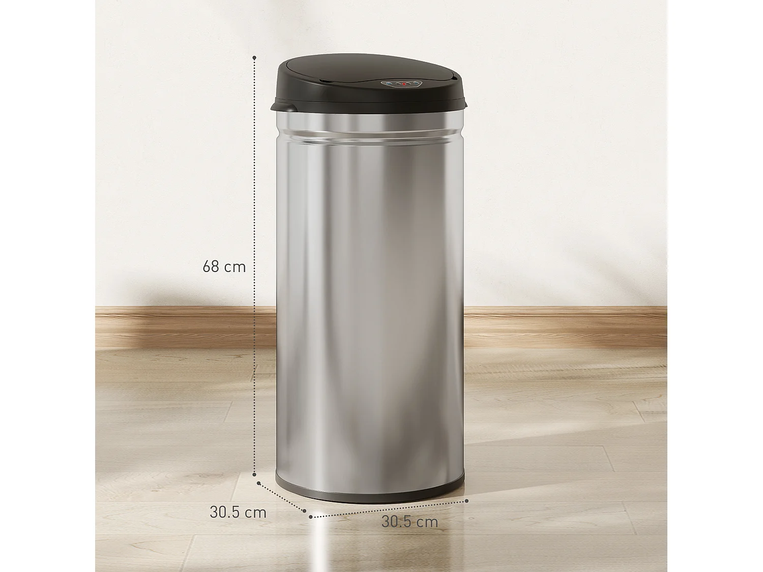 Cestino spazzatura 42l con sensore di movimento e apertura automatica