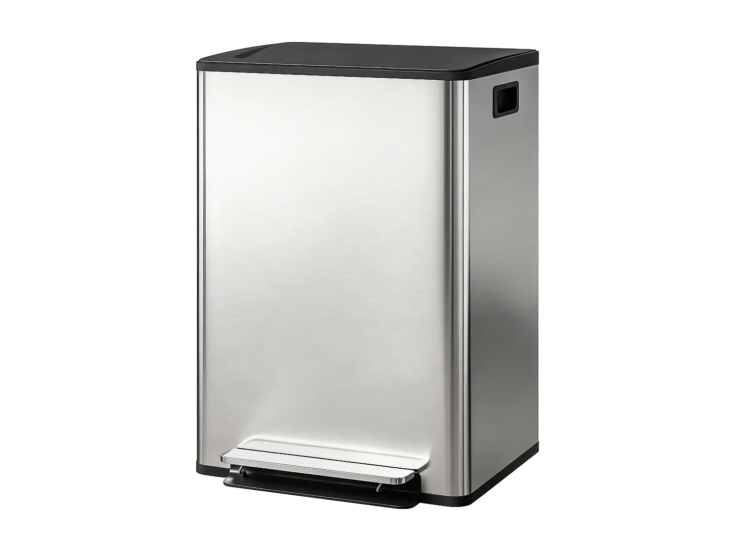 Pattumiera doppia a pedale con 2 secchi da 30 litri rimovibili